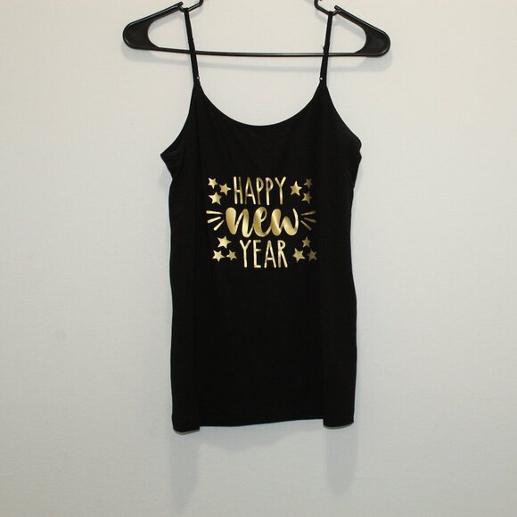 Time and Tru Happy New Year Tank Top Size Small - Picture 1 of 3